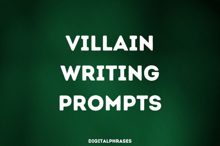 40 Villain Writing Prompts and Ideas