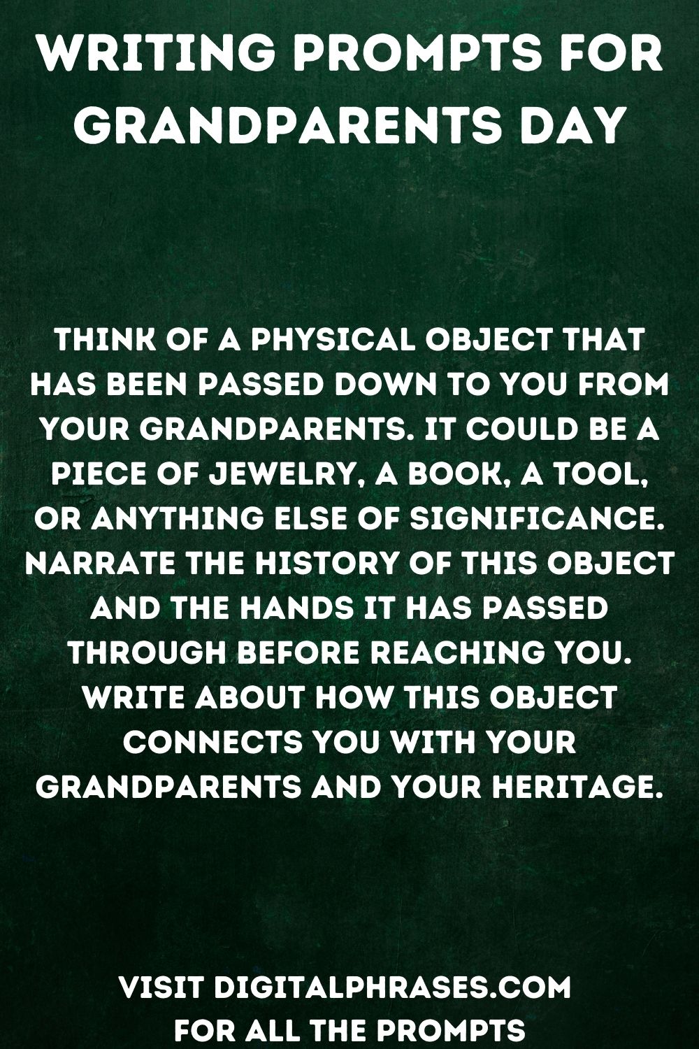 28 Writing Prompts For Grandparents Day