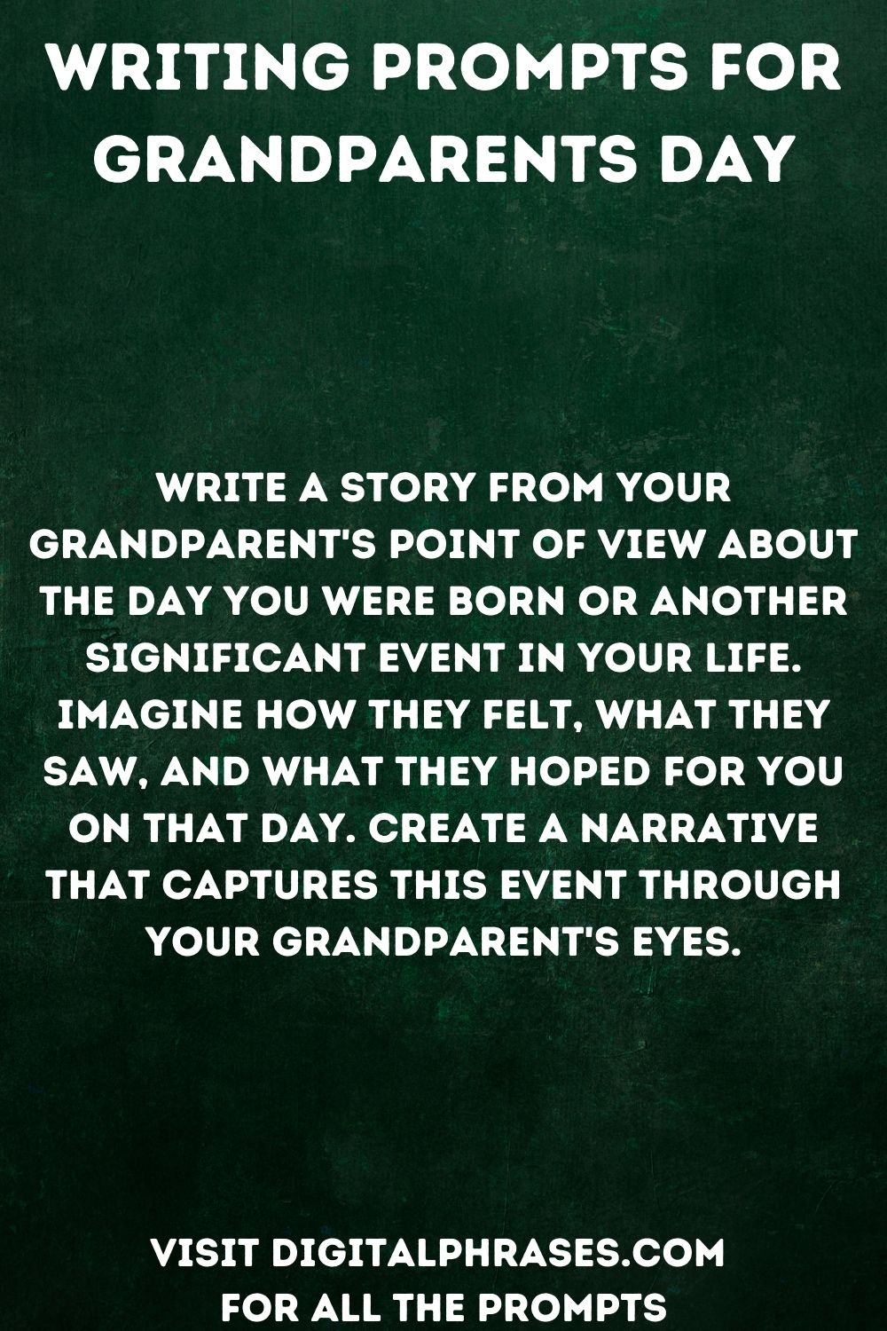 28 Writing Prompts For Grandparents Day