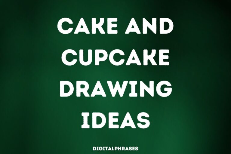 cake and cupcake drawing ideas