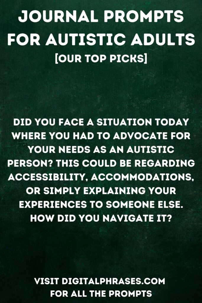 Journal Prompts for Autistic Adults