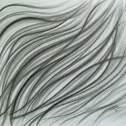 pencil sketch of random lines