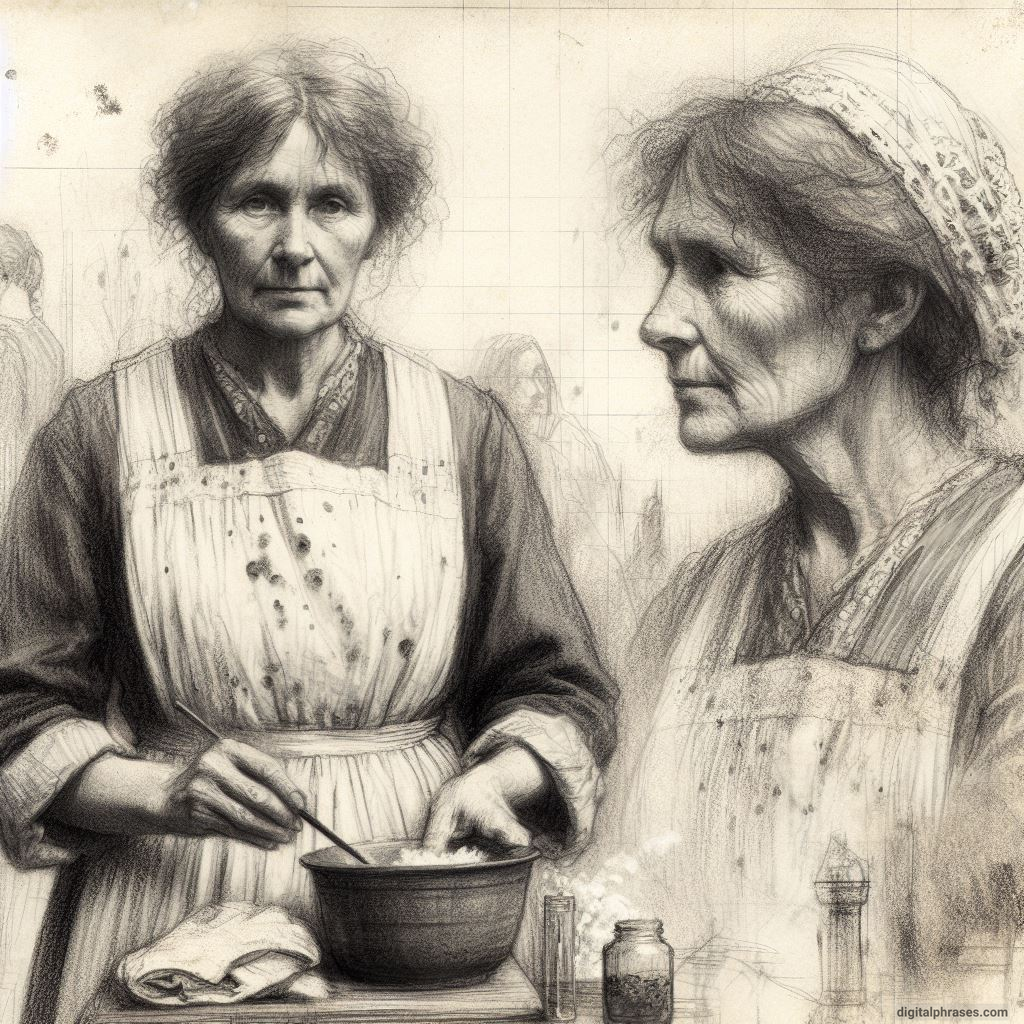 48 Female Character Sketch Ideas | Young + Middle Aged + Old pencil sketch of a middle aged woman