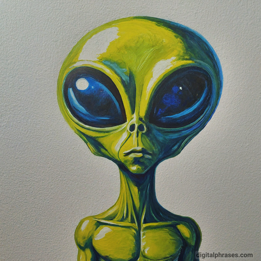 45 Cute Creative Drawing Ideas That Are Super Cool painting of an alien