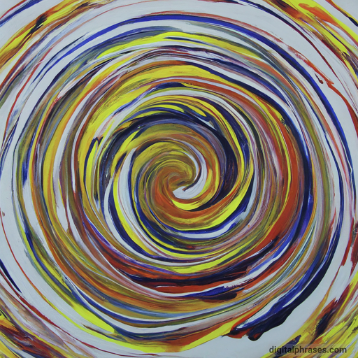 painting of a swirling vortex design