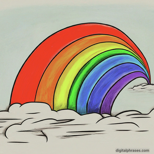 40 Drawing Ideas for Kids | Simple + Challenging drawing of a rainbow