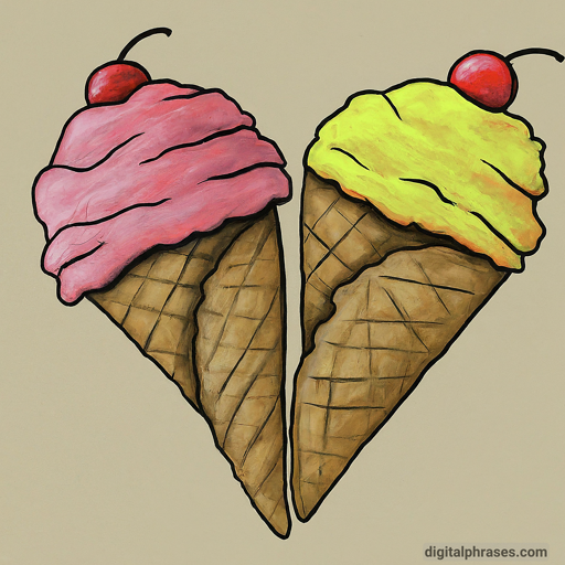 40 Drawing Ideas for Kids | Simple + Challenging two ice cream cones
