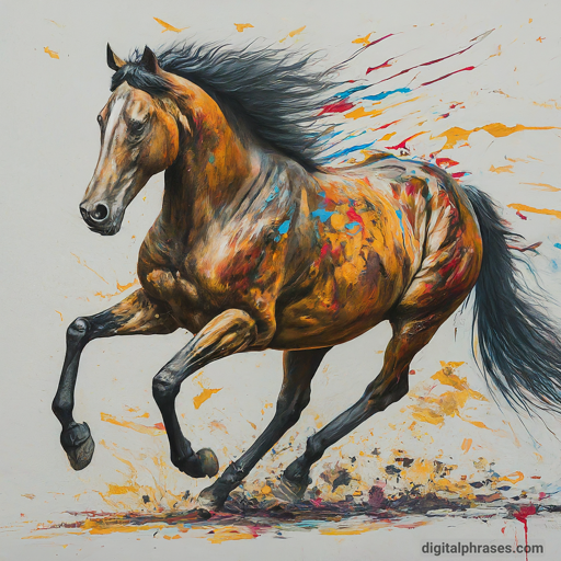40 Drawing Ideas for Kids | Simple + Challenging color sketch of a horse