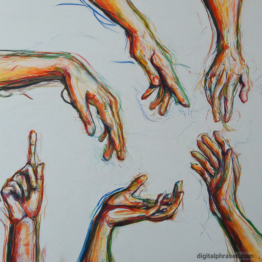 40 Drawing Ideas for Kids | Simple + Challenging color sketch of random hands