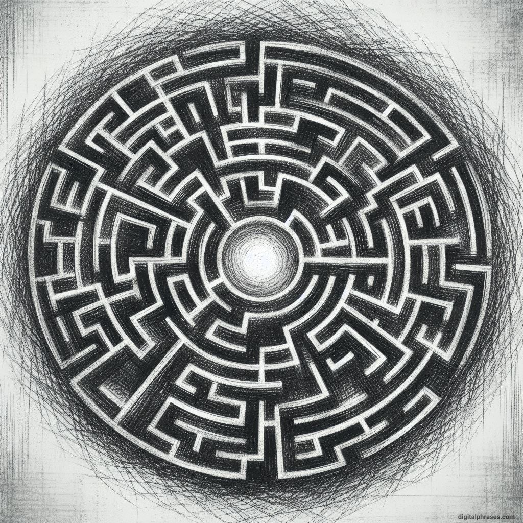sketch of a maze