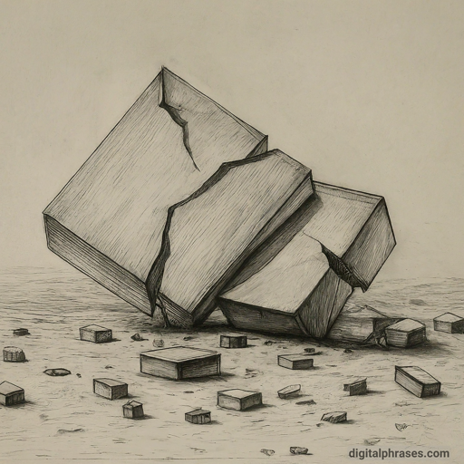 48 Easy Drawing Ideas sketch of a broken rectangular shapes of a prison