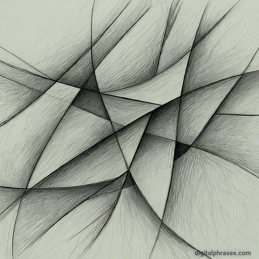 sketch of overlapping geometric shapes