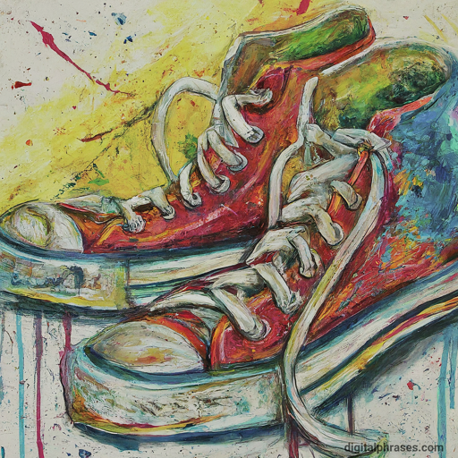 color sketch of shoes