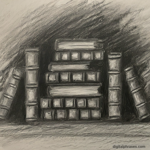 48 Easy Drawing Ideas drawing of a pile of books