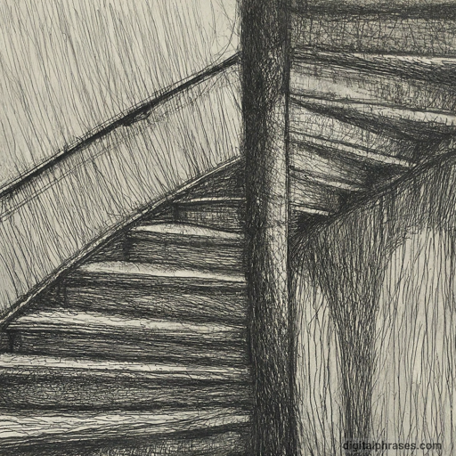 48 Easy Drawing Ideas pencil sketch of a staircase