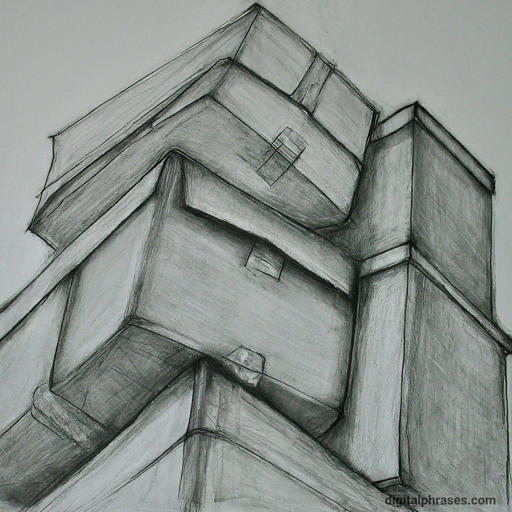 48 Easy Drawing Ideas pencil sketch of a stack of boxes