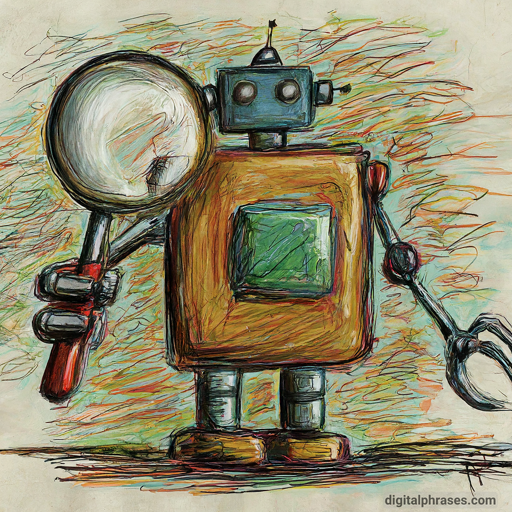 drawing of a robot