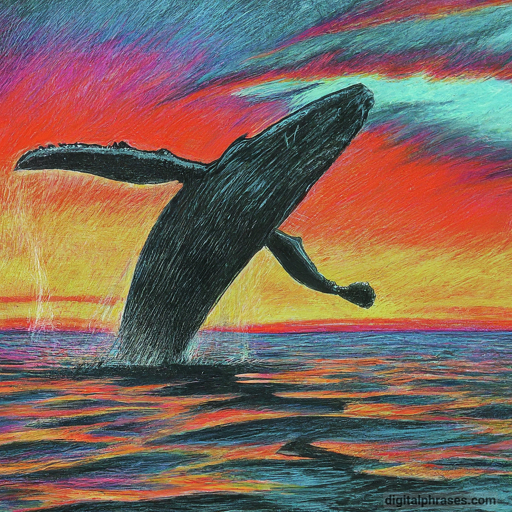 drawing of a whale