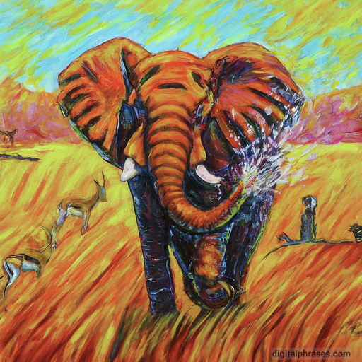 16 Drawing Ideas of Animals drawing of an elephant