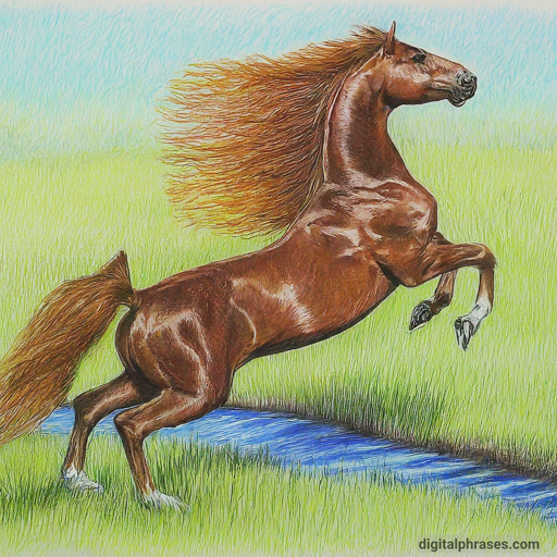 sketch of a horse