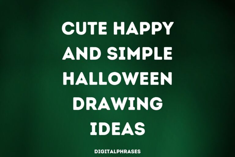 20 Cute Happy and Simple Halloween Drawing Ideas