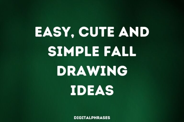 Featured Image With Text - Easy, Cute and Simple Fall Drawing Ideas