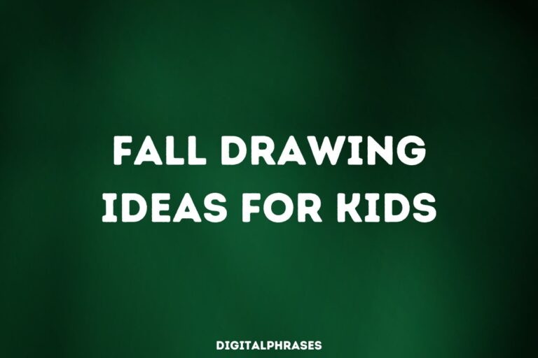 Featured Image with Text - Fall Drawing Ideas For Kids