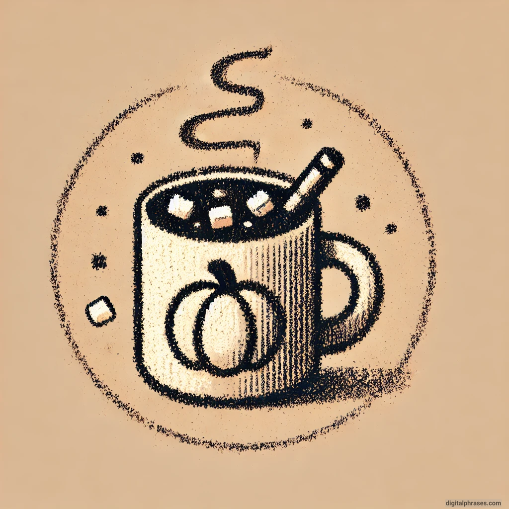 24 Fall Drawing Ideas For Kids drawing of a Hot Chocolate Mug