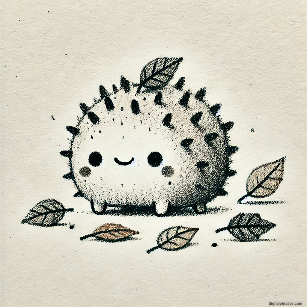 24 Fall Drawing Ideas For Kids Drawing of a Hedgehog