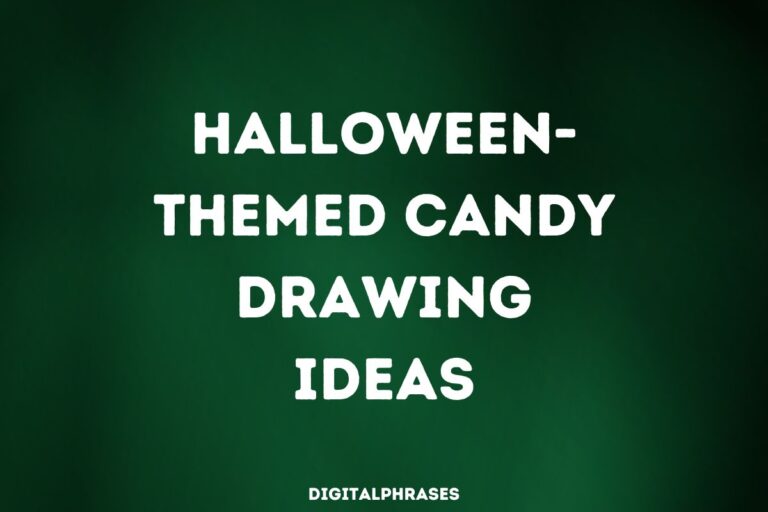 Halloween-themed candy drawing Ideas