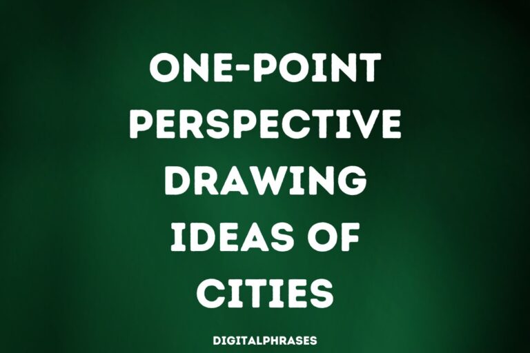 One-Point Perspective Drawing Ideas of Cities