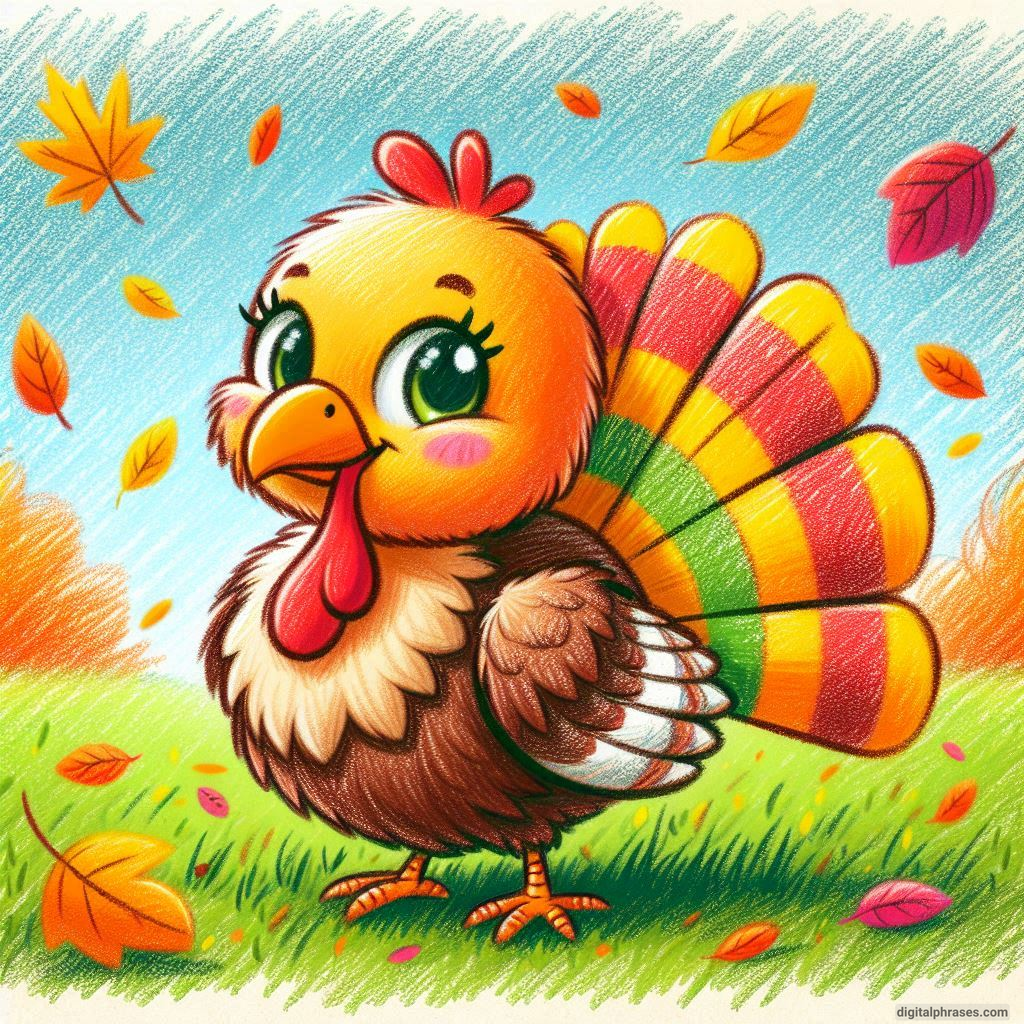 100 Turkey Drawing Ideas (Easy, Difficult, Cute, Funny and Cartoonish)