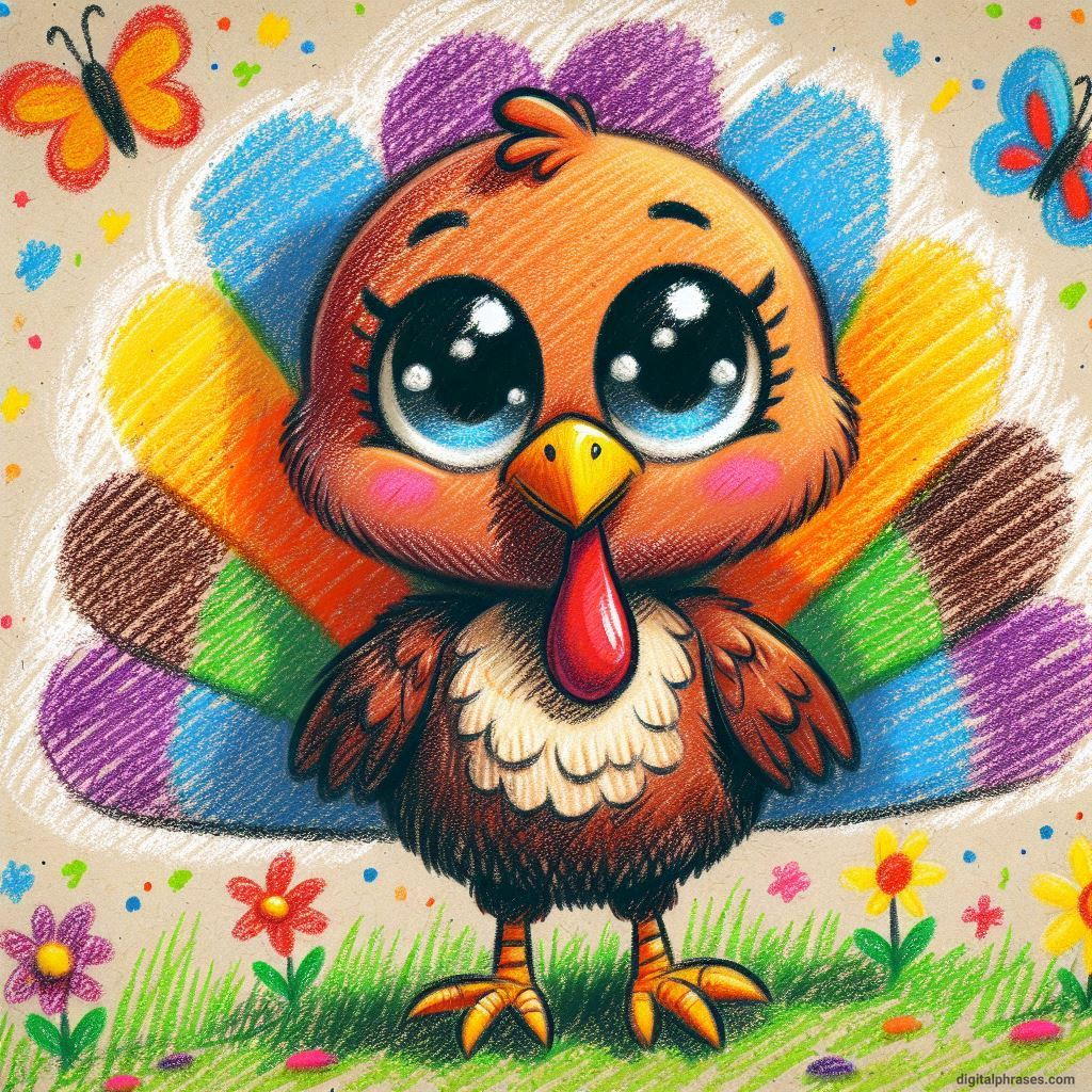 100 Turkey Drawing Ideas (Easy, Difficult, Cute, Funny and Cartoonish)