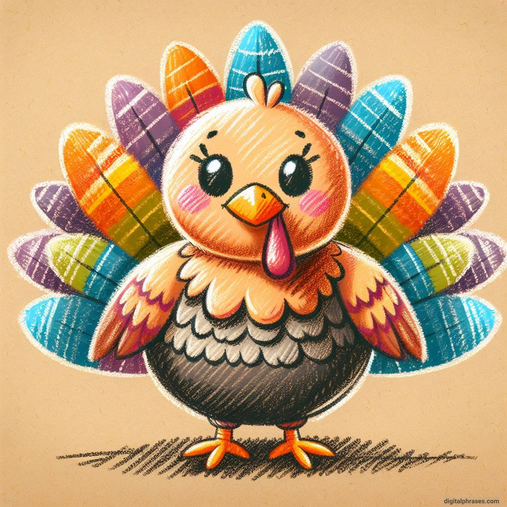 100 Turkey Drawing Ideas (Easy, Difficult, Cute, Funny and Cartoonish)