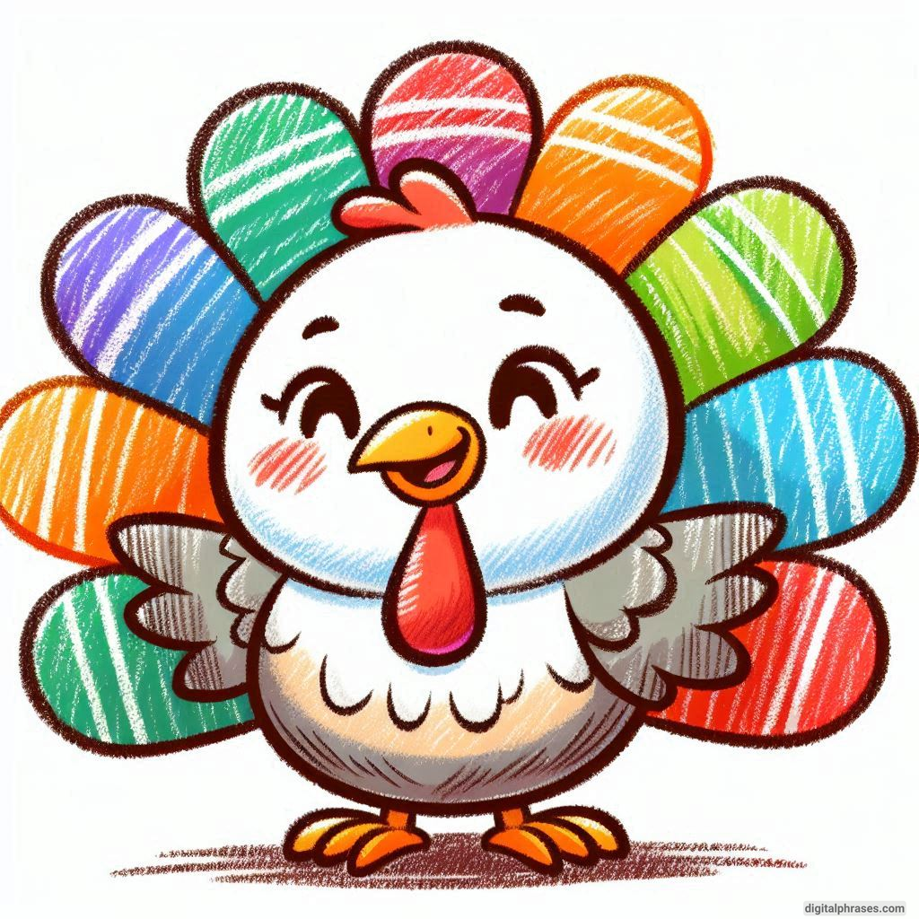 100 Turkey Drawing Ideas (Easy, Difficult, Cute, Funny and Cartoonish)