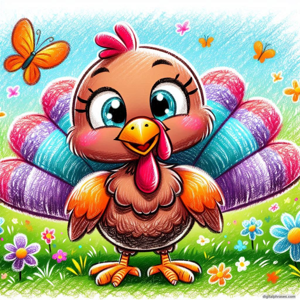 100 Turkey Drawing Ideas (Easy, Difficult, Cute, Funny and Cartoonish)