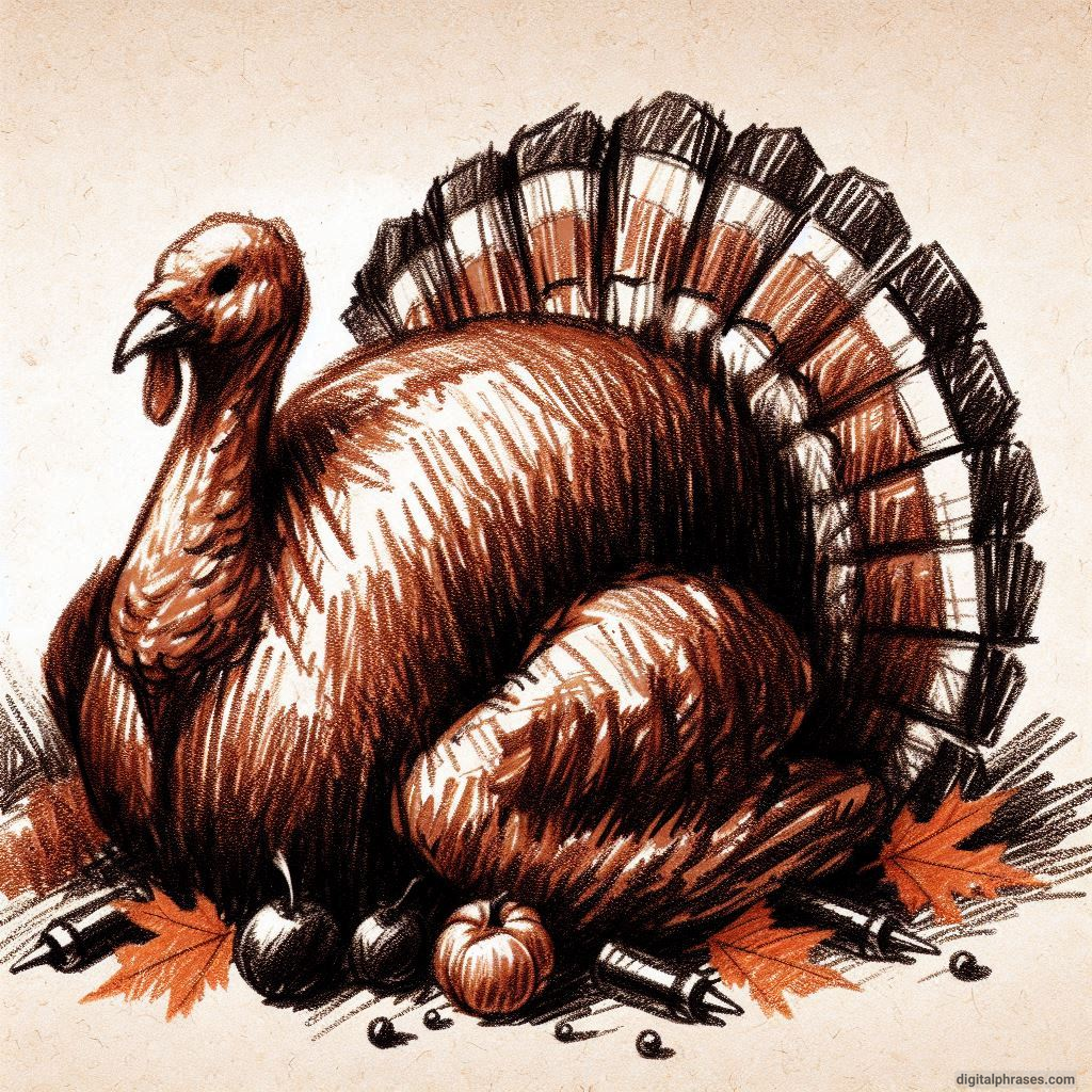 55 Thanksgiving Turkey Drawing Ideas