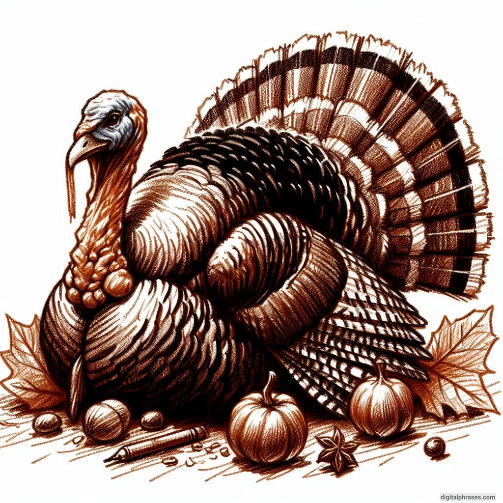 55 Thanksgiving Turkey Drawing Ideas