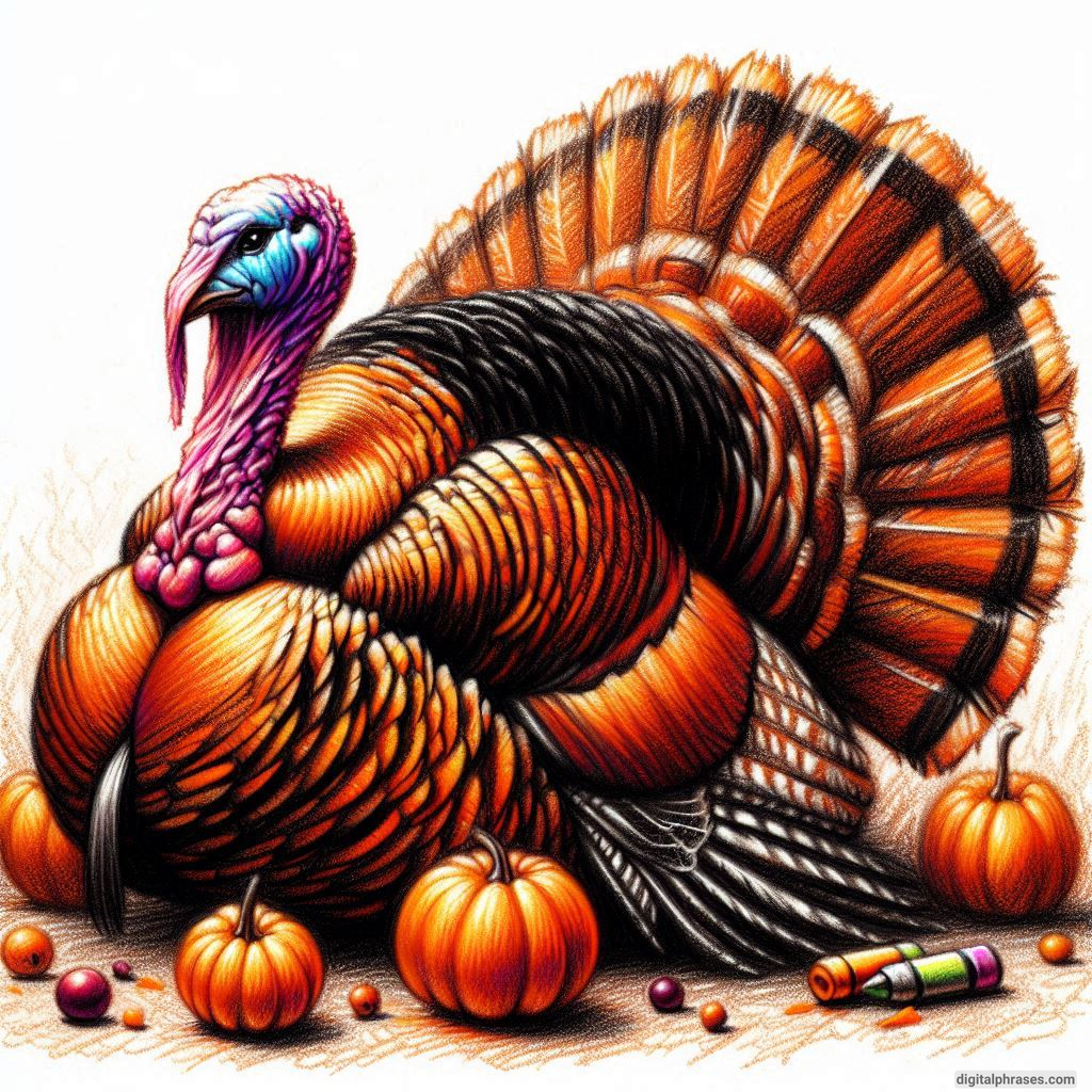 55 Thanksgiving Turkey Drawing Ideas