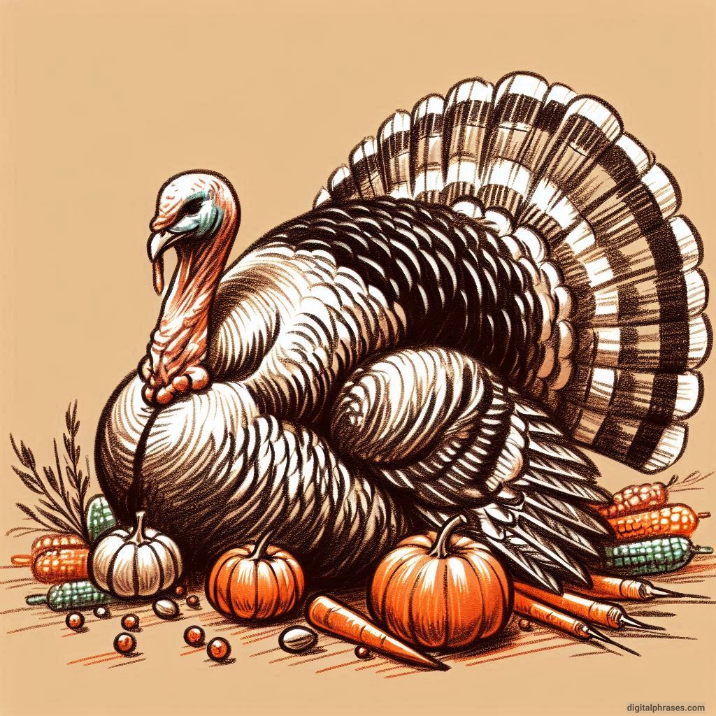 55 Thanksgiving Turkey Drawing Ideas