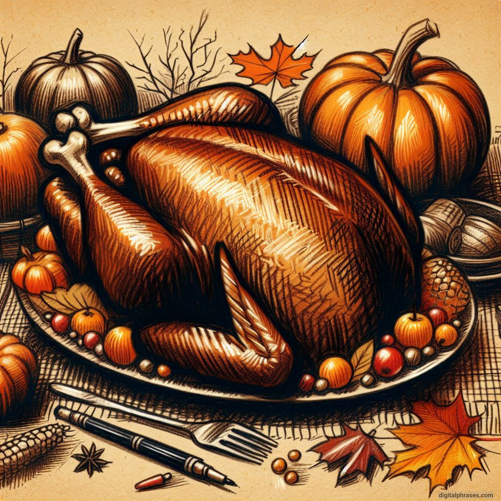 55 Thanksgiving Turkey Drawing Ideas