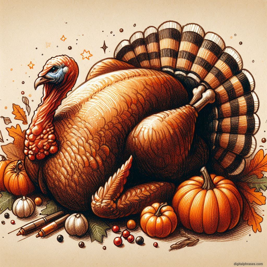 55 Thanksgiving Turkey Drawing Ideas