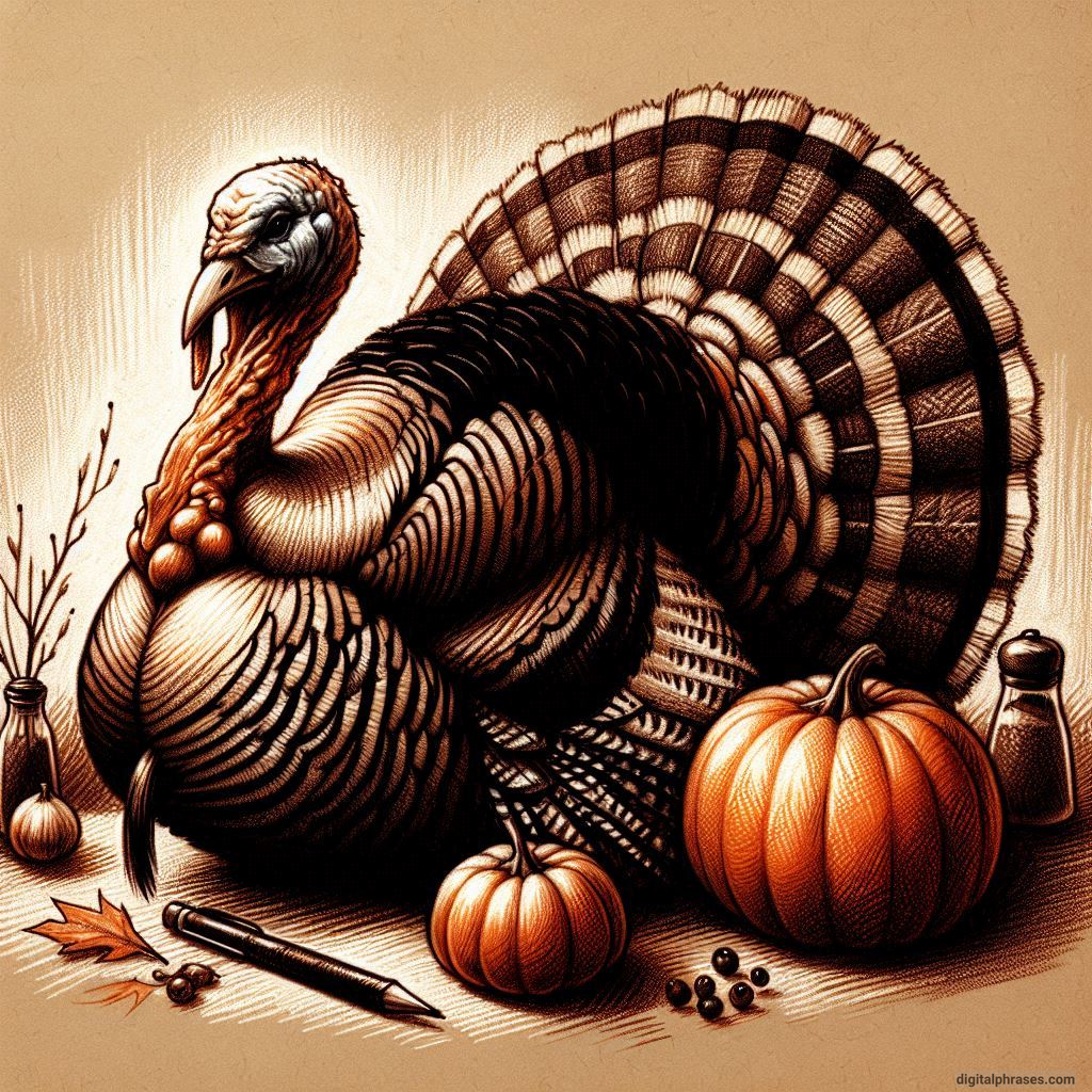 55 Thanksgiving Turkey Drawing Ideas