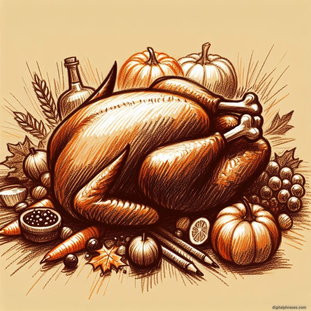 55 Thanksgiving Turkey Drawing Ideas