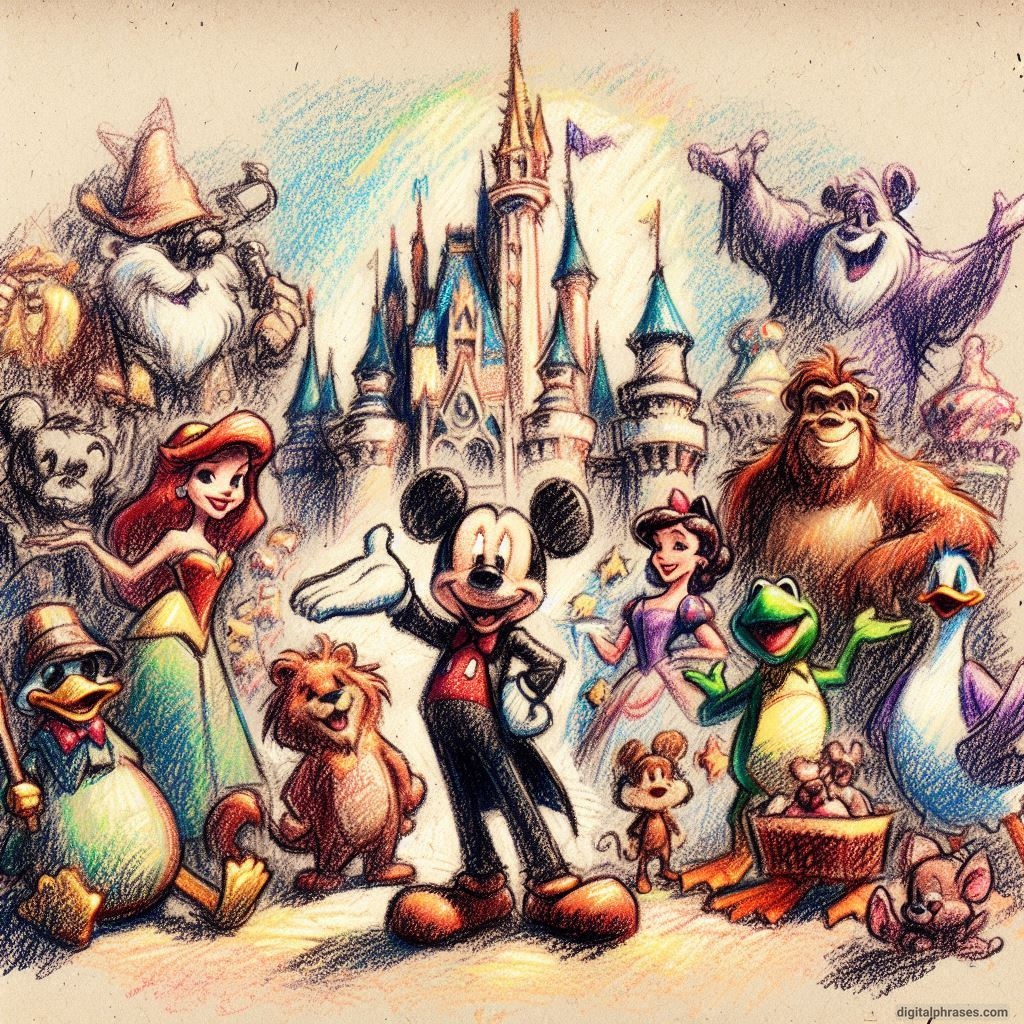 100 Disney-Inspired Drawing Ideas