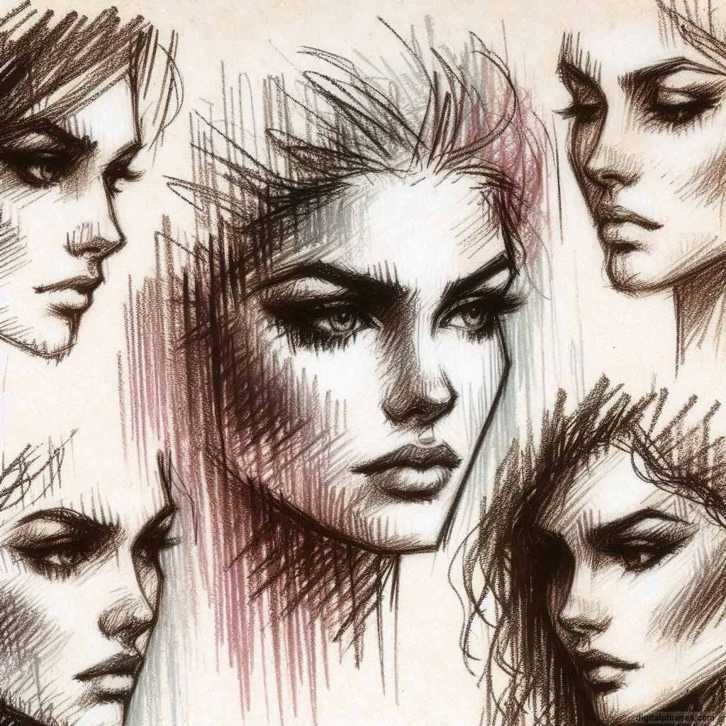 100 Drawing Ideas Of Face Portraits 100 Drawing Ideas Of Face Portraits