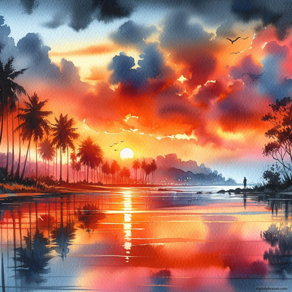 120 Sunset Drawing Ideas (Pencil Sketches, Crayon Drawings and Watercolor Paintings)