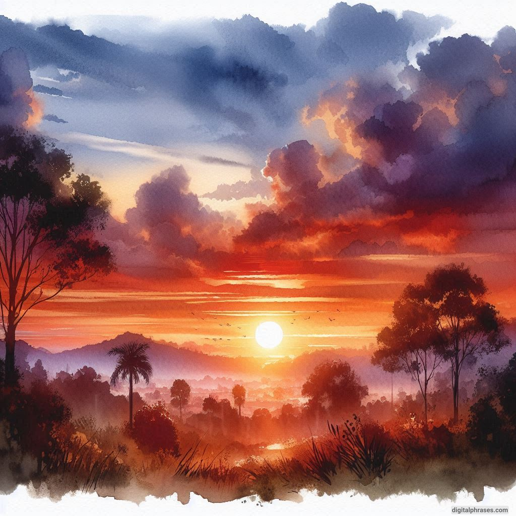 120 Sunset Drawing Ideas (Pencil Sketches, Crayon Drawings and Watercolor Paintings)