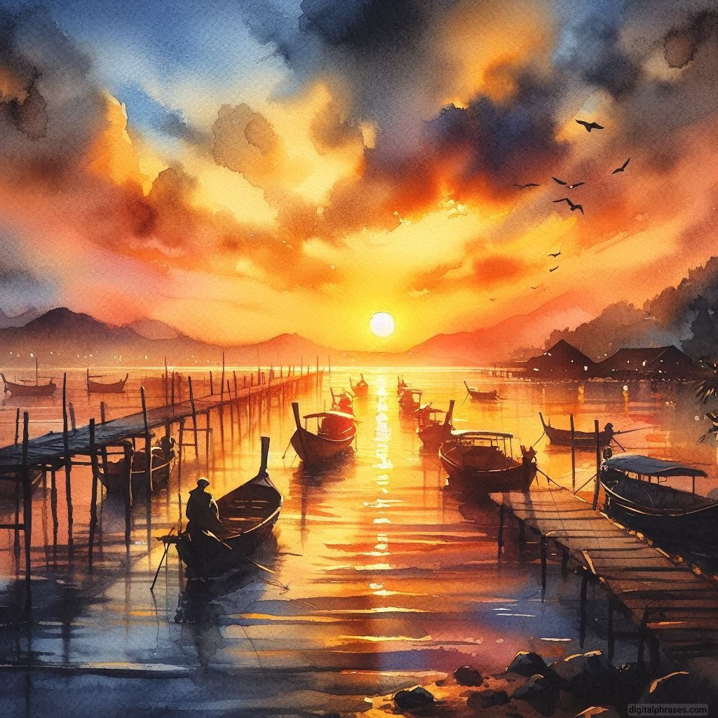 120 Sunset Drawing Ideas (Pencil Sketches, Crayon Drawings and Watercolor Paintings)