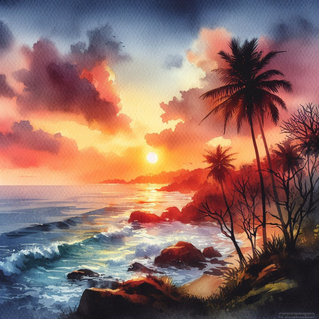 120 Sunset Drawing Ideas (Pencil Sketches, Crayon Drawings and Watercolor Paintings)